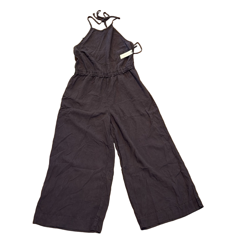 Anthropologie Grey Cloth and Stone Halter Jumpsuit | Size Large - Picture 2 of 8